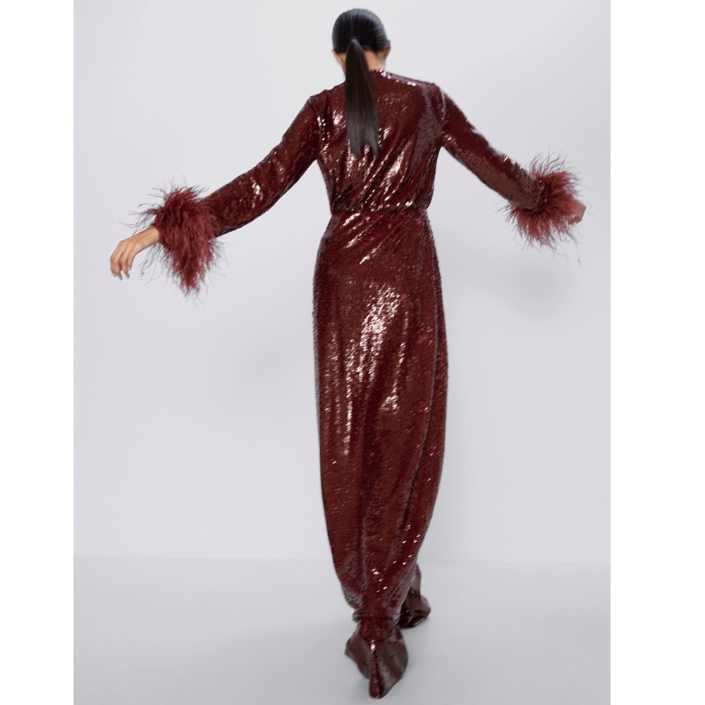 NWT Zara Limited Edition Sequin Dress/Robe - Picture 3 of 16